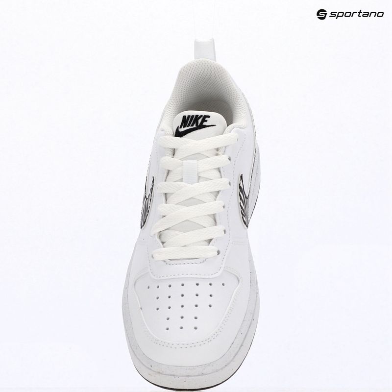 Scarpe per bambini Nike Court Borough Low white/black 10