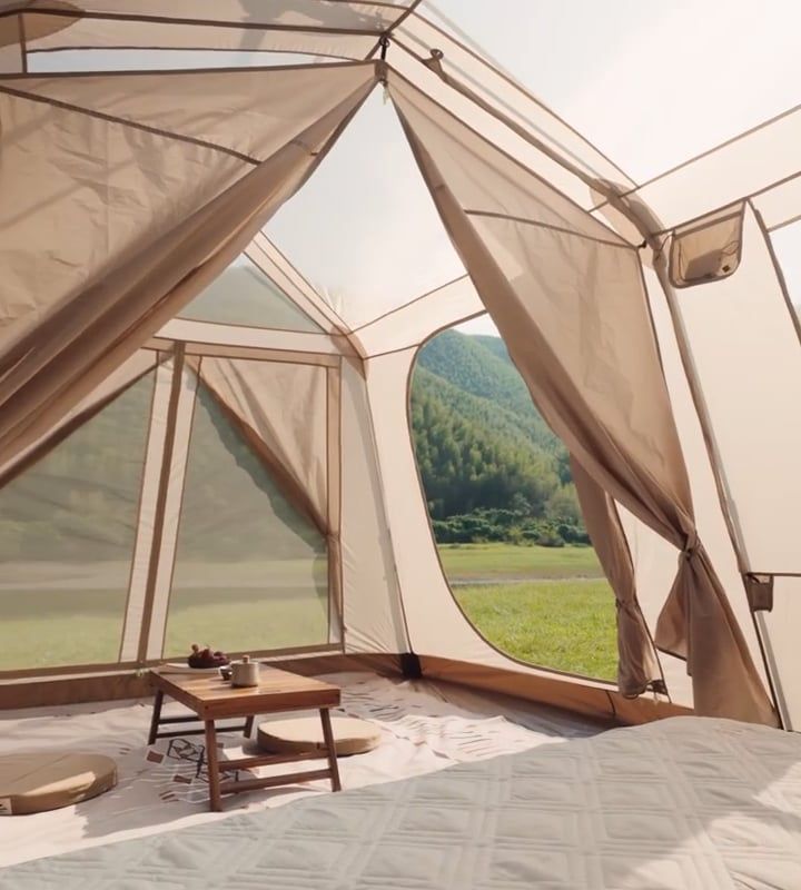 Tenda da campeggio 4-osobowy Naturehike Village 13 Ridge Ultimate Edition brown/ti black 10