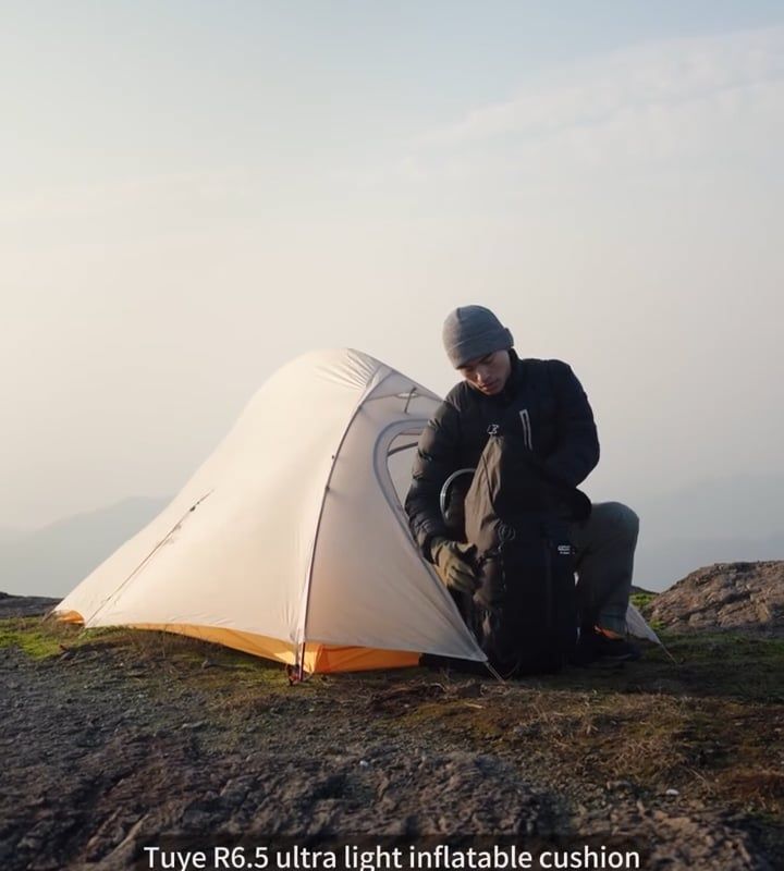 Materassino Naturehike Tuye R 6.5 carbon silver 6