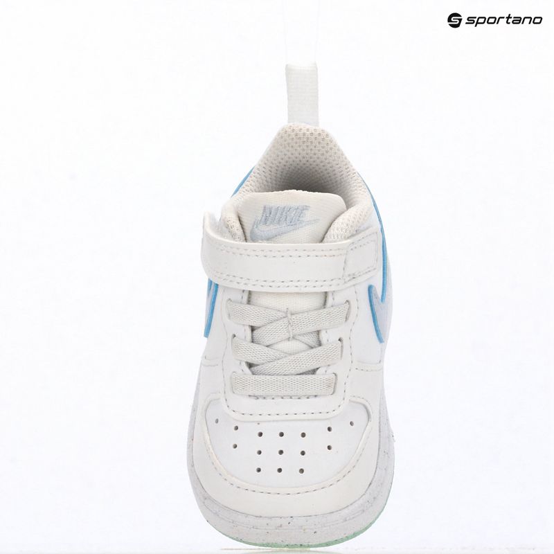 Scarpe per bambini Nike Court Borough Low white/football grey/arctic green 7
