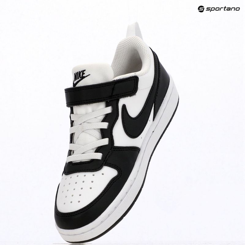 Scarpe per bambini Nike Court Borough Low Recraft white/black 8