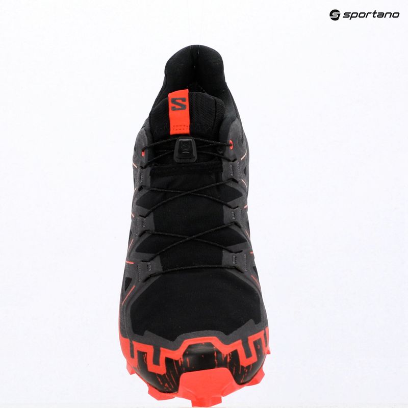 Scarpe da corsa uomo Salomon Speedcross 6 GTX black/fiery red 16