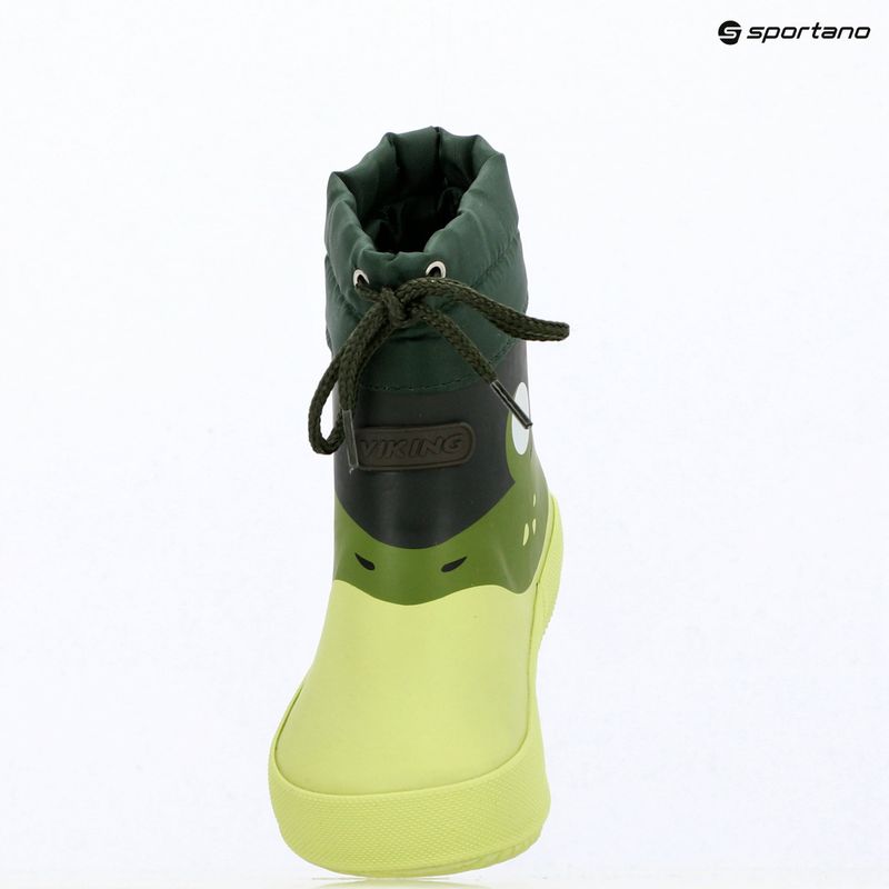 Stivali di gomma per bambini Viking Alv Barefoot Paw Print light green/green 8