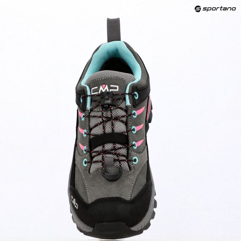 Scarponcini da trekking per bambini CMP Rigel 2.0 Low Waterproof grey/acquarius/pink fluo 3