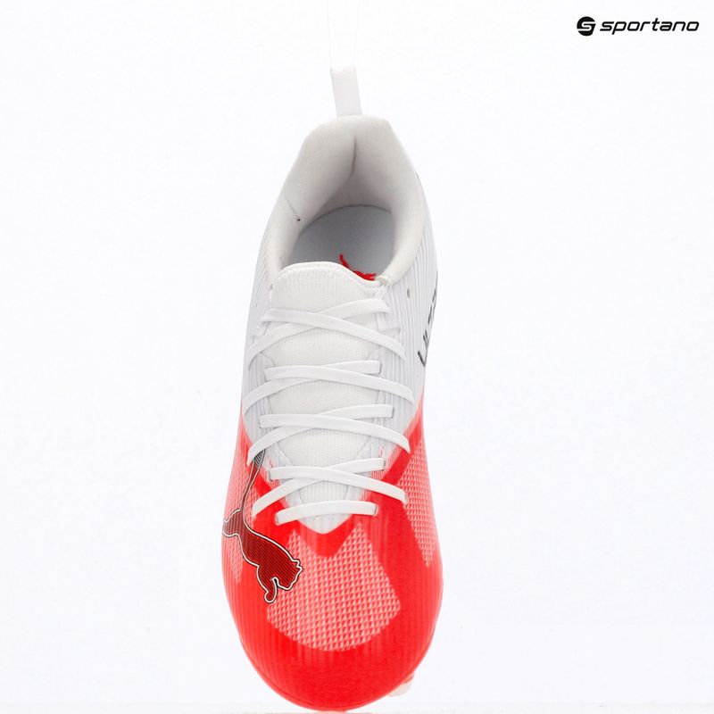Scarpe da calcio bambino PUMA Ultra 7 Match FG/AG Jr ultra red/puma black/puma white 9
