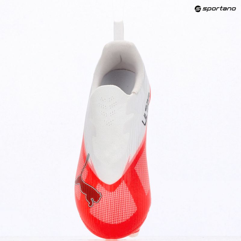 Scarpe da calcio bambino PUMA Ultra 7 Match LL FG/AG Jr ultra red/puma black/puma white 9