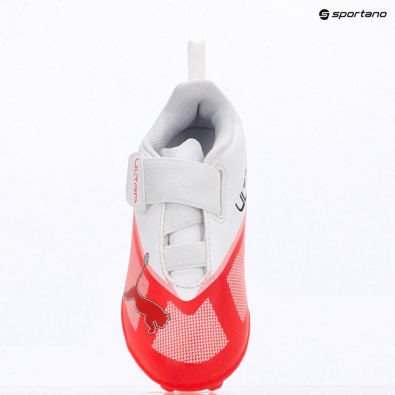 Scarpe da calcio bambino PUMA Ultra 7 Play V FG/AG RB Jr ultra red/puma black/puma white 9