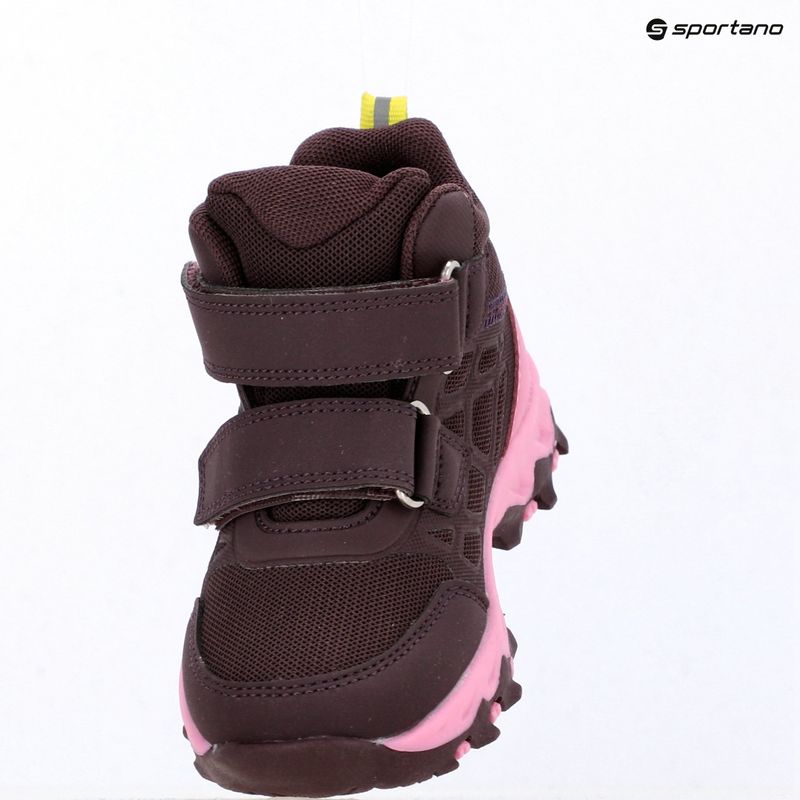 Scarpe per bambini Viking Track Mid 2V Waterproof plum/multi 15
