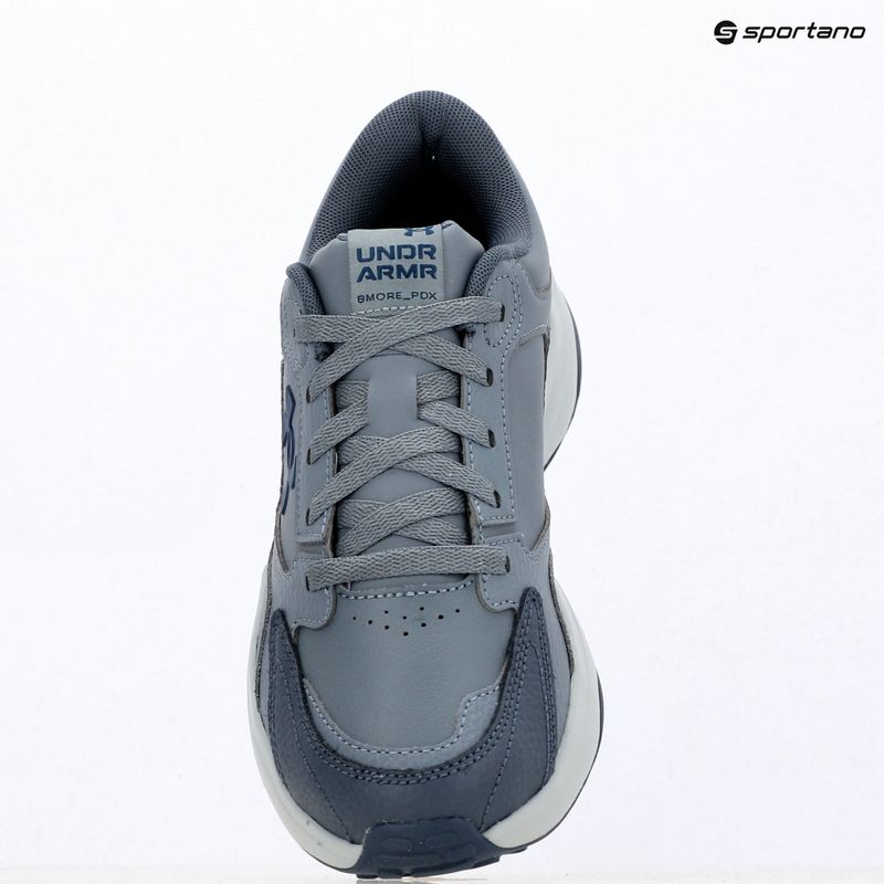 Scarpe da allenamento uomo Under Armour Edge Leather gravel/blue fog/blackout navy 9