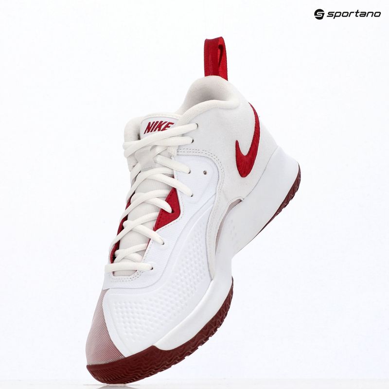 Scarpe Nike React Hyperset 2 bianche/rosso squadra 9