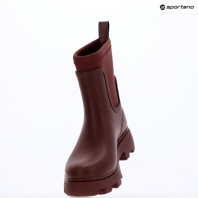 Stivali di gomma da donna Tommy Hilfiger Stamp Warm Ankle oxblood 9