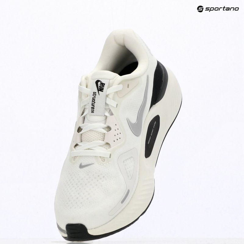 Scarpe da corsa donna Nike Structure 26 summit white/anthracite/metallic silver 14