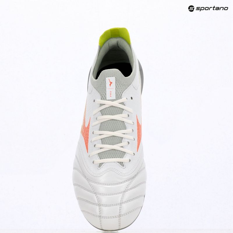 Scarpe da calcio Mizuno Morelia Neo V β Pro FG white/lava orange/evening primrose 4