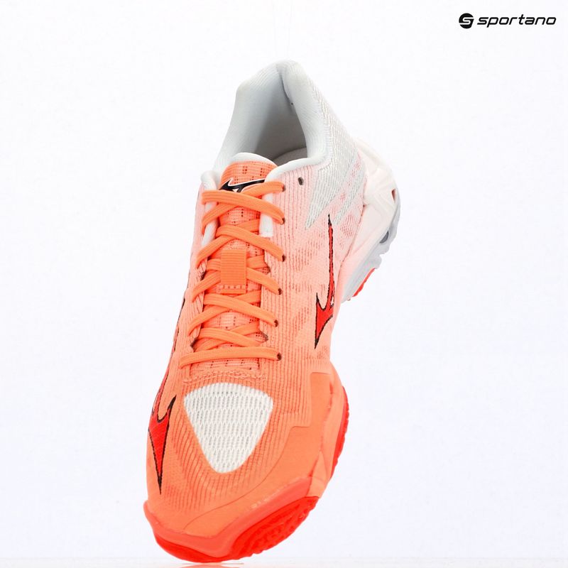 Scarpe da pallavolo Mizuno Wave Lightning Elite flamingo coral/lava orange/white 7