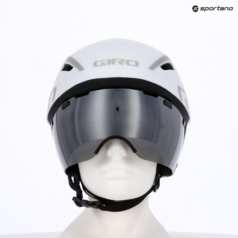 Giro Aerohead MIPS bianco opaco argento casco da bicicletta 3