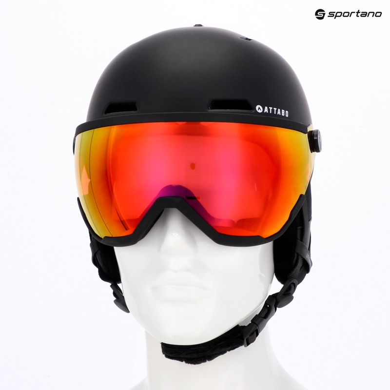 Casco da sci per bambini ATTABO Avens 2.0 Jr Visor nero 17