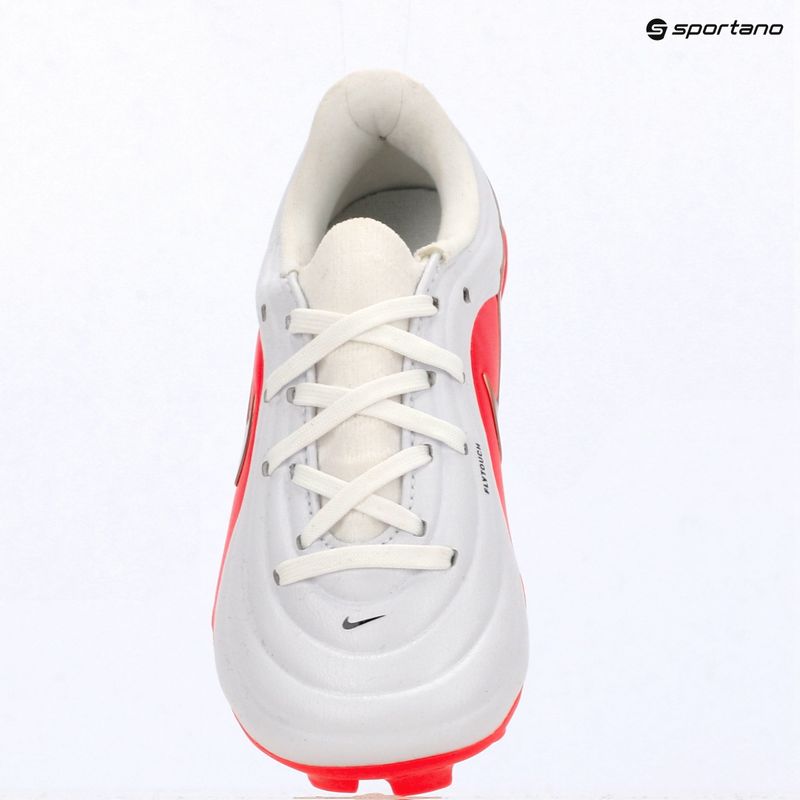 Scarpe da calcio bambino Nike Jr. Tiempo Maestro Academy white/bright crimson/blur 8