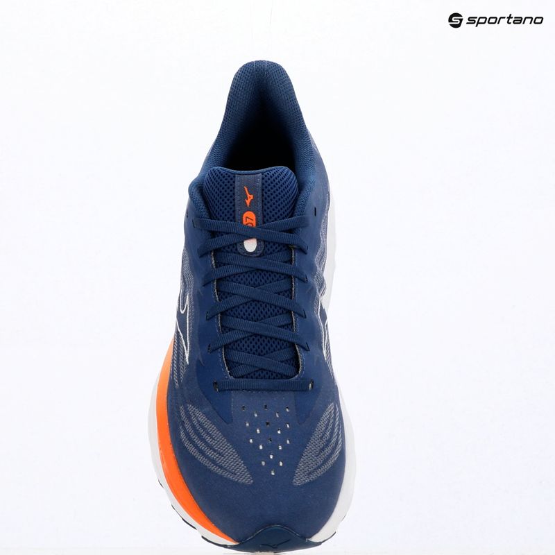Scarpe da corsa uomo Mizuno Wave Skyrise 7 estate blue/white/coral rose 14