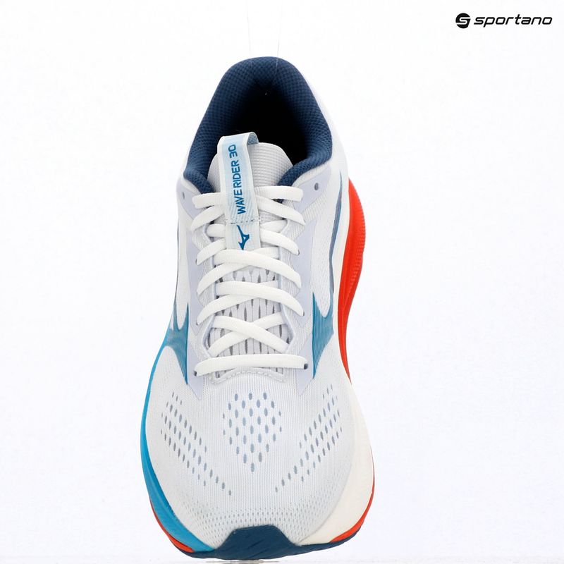 Scarpe da corsa uomo Mizuno Wave Rider 30 white/blue jewel/orange 15
