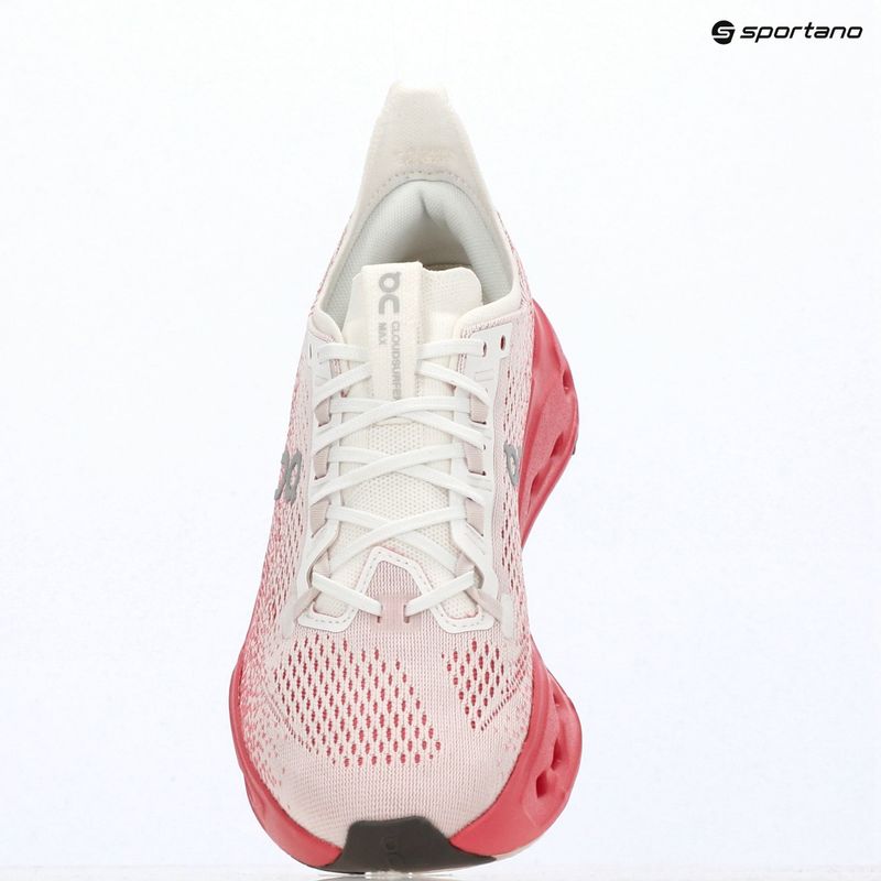 Scarpe da corsa donna On Cloudsurfer Max white/camellia 16