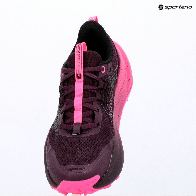 Scarpe da corsa donna Saucony Xodus Ultra 4 eggplant/shock 11