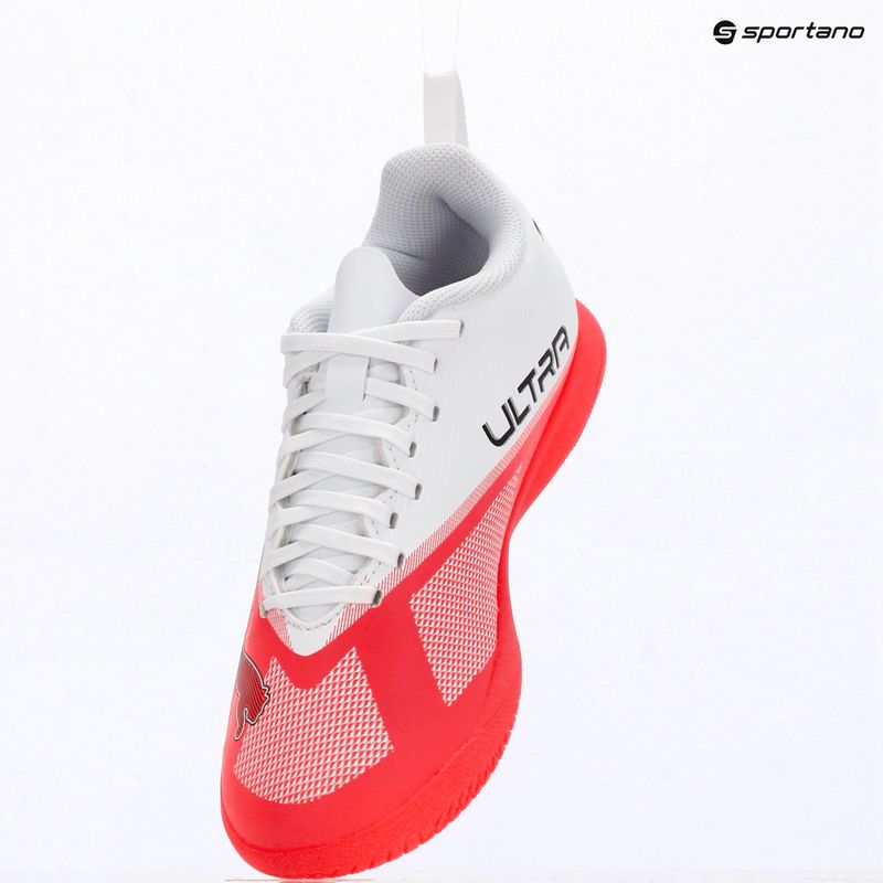 Scarpe da calcio bambino Puma Ultra 7 Play IT Jr Ultra Red/Puma Black/Puma White 8