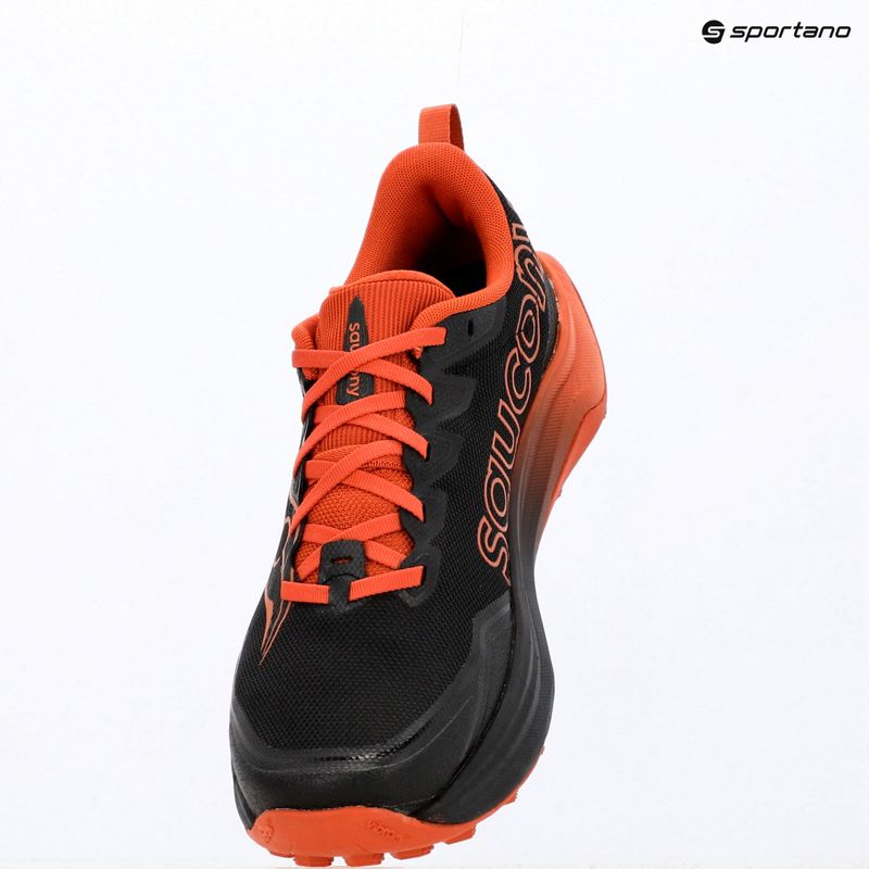 Scarpe da corsa uomo Saucony Peregrine 16 black/rust 10