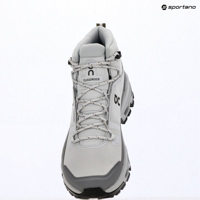 Scarpe da trekking uomo On Cloudrock Mid Waterproof glacier/alloy 7