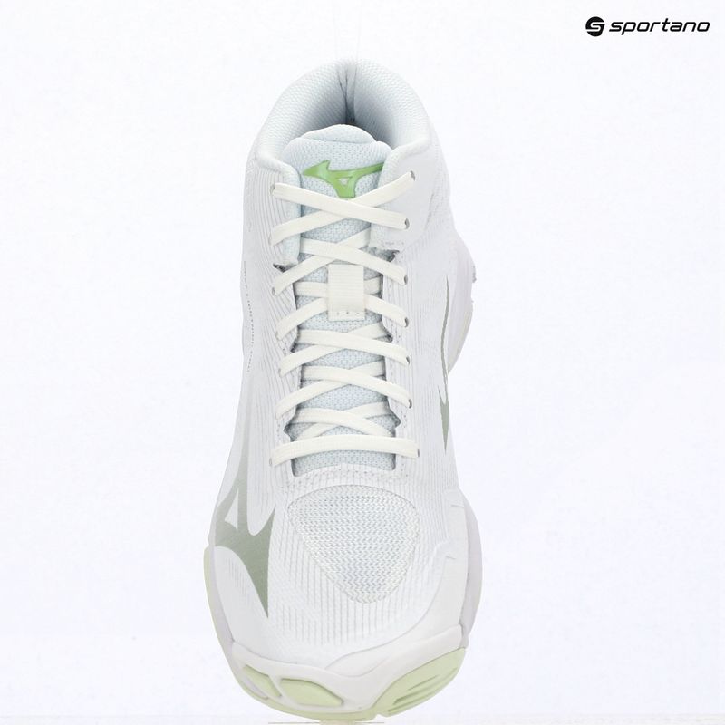 Scarpe da pallavolo donna Mizuno Wave Lightning Pro Mid white/aqua gray/ambrosia 15