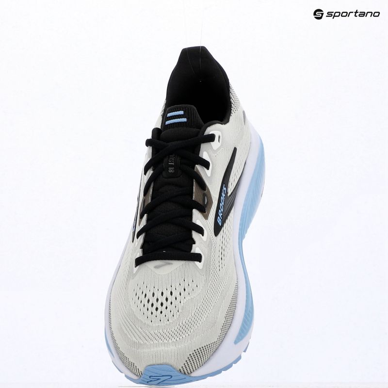 Scarpe da corsa uomo Brooks Ghost 18 white/black/open air 14