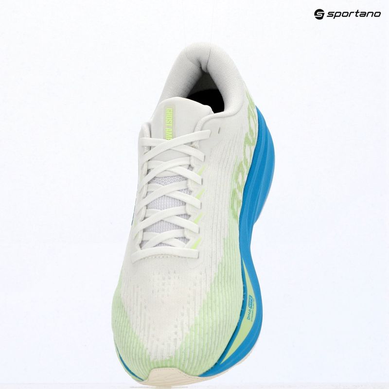 Scarpe da corsa uomo Brooks Ghost Amp white/blue/paradise green 15
