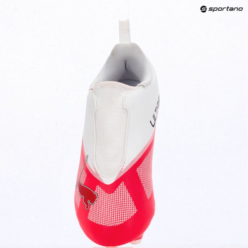 Scarpe da calcio bambino Puma Ultra 7 Play LL FG/AG Jr Ultra Red/Puma Black/Puma White 15