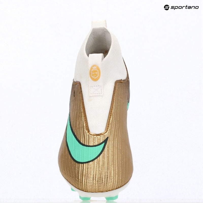 Scarpe da calcio bambino Nike Jr. Mercurial Superfly 11 Academy "Kylian Mbappé" metallic gold/green glow 16