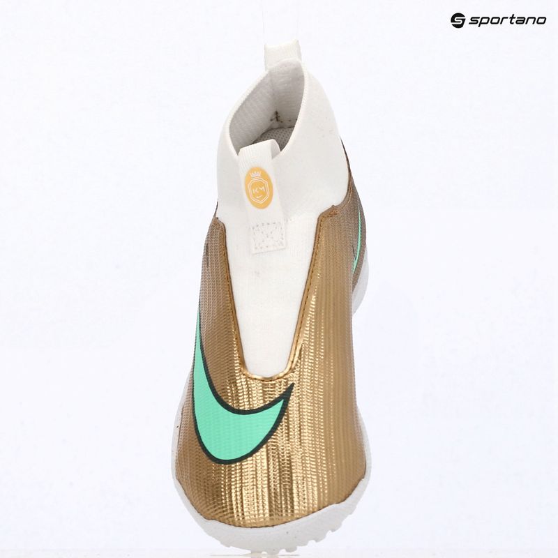 Scarpe da calcio bambino Nike Jr. Mercurial Superfly 11 Academy "Kylian Mbappé" metallic gold/green glow 15