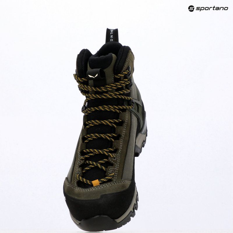 Scarpe da montagna uomo Salewa MTN Trainer 3 Tech Mid GTX verde sbiadito/notte forestale 15