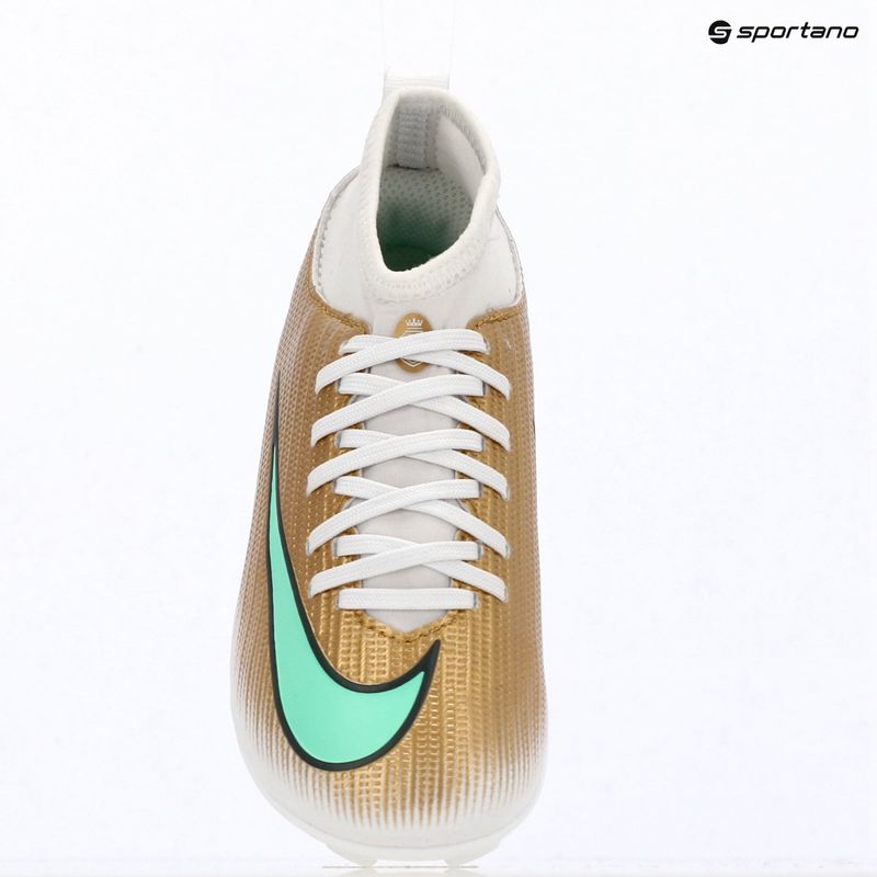 Scarpe da calcio bambino Nike Jr. Mercurial Superfly 11 Club "Kylian Mbappé" metallic gold/green glow 17