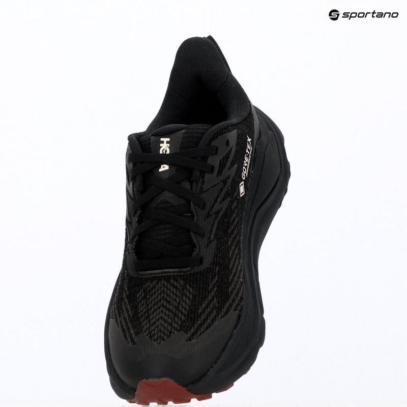 Scarpe da corsa donna HOKA Challenger 8 GTX black/varsity burgundy 10