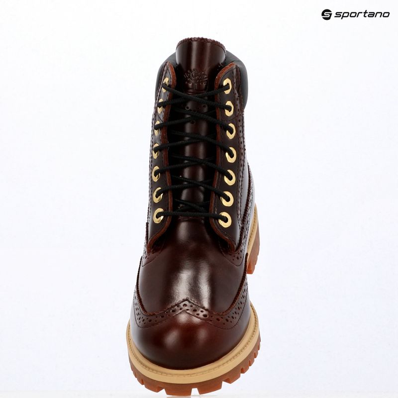 Scarpe da uomo Timberland Premium 6 In Lace burgundy full grain 9