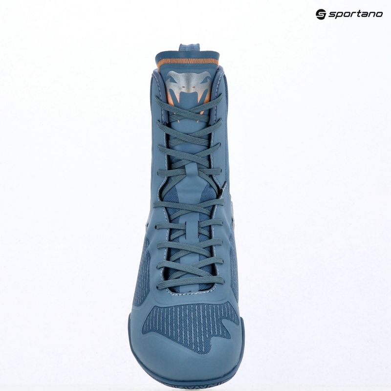 Scarpe da boxe Venum Elite Neo Boxing steel blue/orange 14