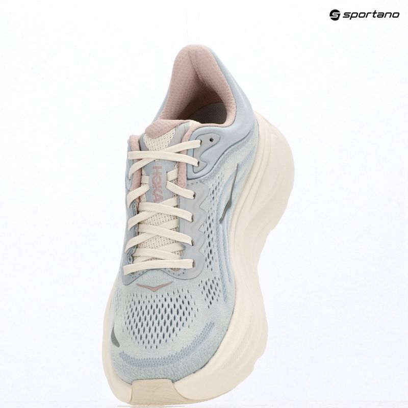 Scarpe da corsa donna HOKA Bondi 9 GLM alabaster/mineral blue 15