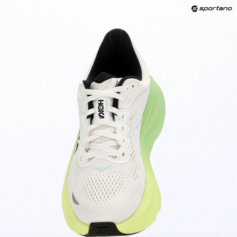 Scarpe da corsa donna HOKA Bondi 9 white/tart apple 15