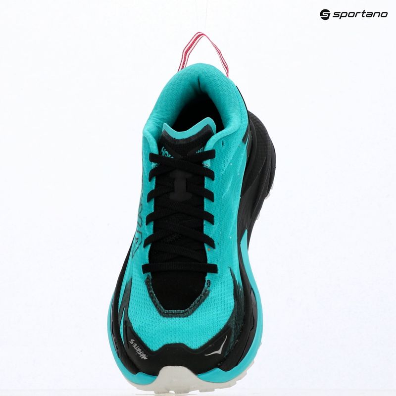Scarpe da corsa donna HOKA Mafate 5 black/electric aqua 17