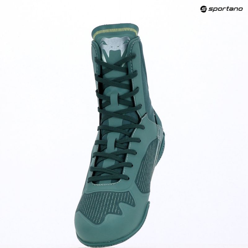 Scarpe da boxe Venum Elite Neo Boxing green/neon yellow 14