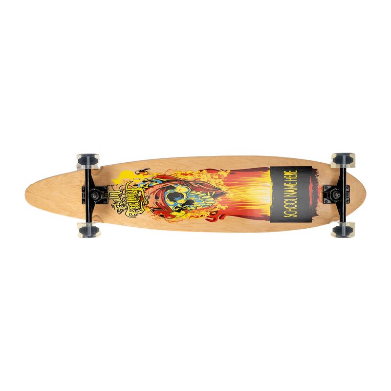 Meccanica Speedy longboard 40 x 9 Legno nero/marrone