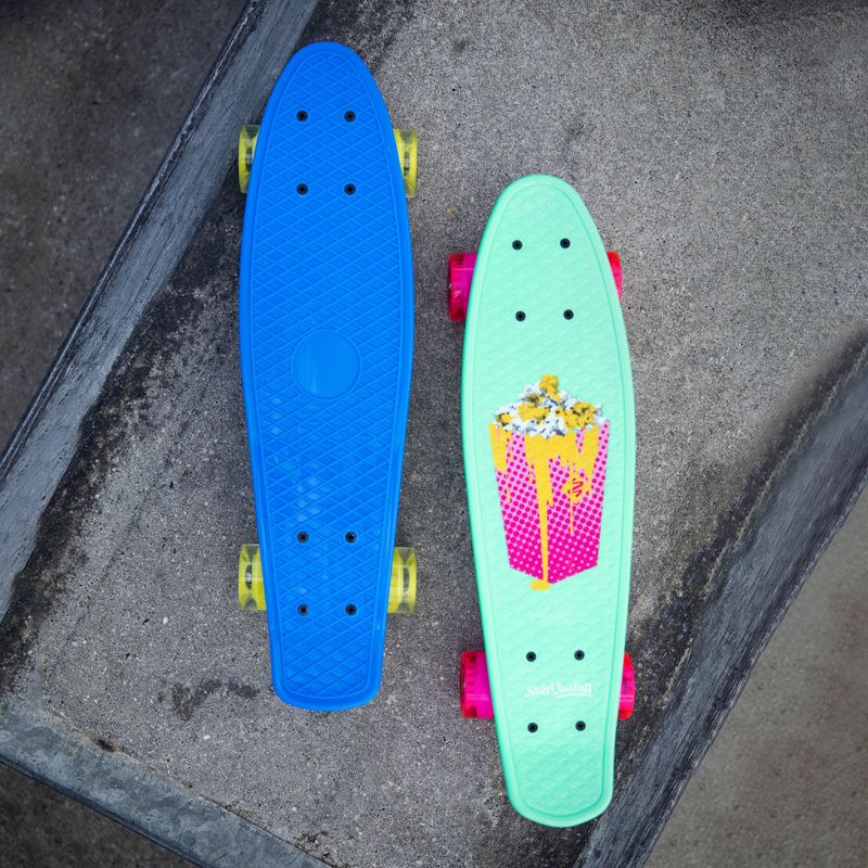 Skateboard fishelic per bambini Meccanica PW-506 LED blu 8