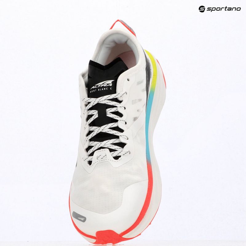 Scarpe da corsa uomo Altra Mont Blanc Carbon white/black/firey coral 13