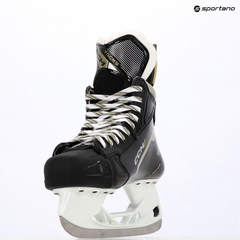 Pattini da hockey CCM Tacks da uomo AS-580 SR Wide nero 9