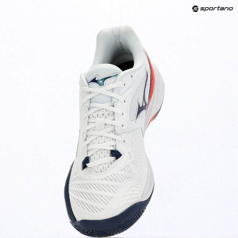 Scarpe da tennis uomo Mizuno Neo Ace AC white/insignia blue/orange 12