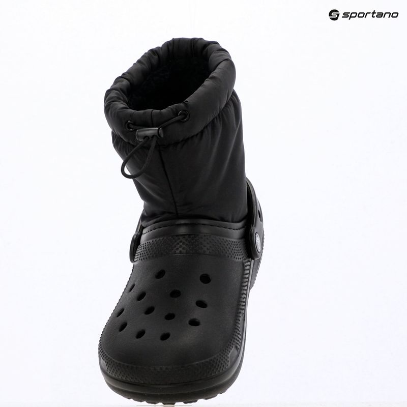 Doposci da neve Crocs Classic Lined Neo Puff Boot black/black 9