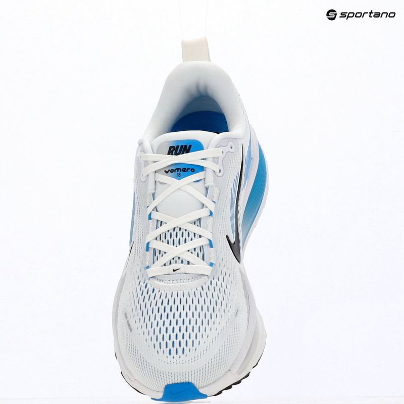 Scarpe da corsa uomo Nike Vomero 18 white/blue hero/black 9